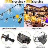 Gambar 15 Meter 30 Lampu LED Tenaga Surya Panel Listrik Fitting Kabel Tahan Air Dekorasi Cafe Lampu Outdoor - 7 Meter 10 LED dari Jaya MyPets undefined 2 Tokopedia
