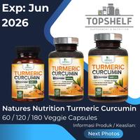 Gambar Natures Nature's Nutrition Turmeric Curcumin 1950Mg With BioPerine - 180 Caps 2600mg dari Top Shelf Vitamins undefined 1 Tokopedia
