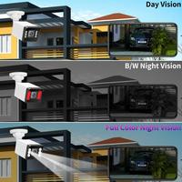 Gambar AZISHN 8MP 4K IP Camera ONVIF Outdoor Waterproof Face Detection Two Way Audio Home Surveillance Camera Email Alerts - DC 12V 4MP, 2.8mm dari bimunasika shop undefined 3 Tokopedia