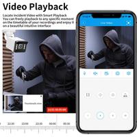 Gambar AZISHN 8MP 4K IP Camera ONVIF Outdoor Waterproof Face Detection Two Way Audio Home Surveillance Camera Email Alerts - DC 12V 4MP, 2.8mm dari bimunasika shop undefined 4 Tokopedia
