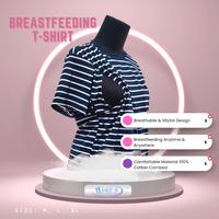 Gambar Baju Menyusui Bukaan Samping BABY AL - Kaos Menyusui Premium - Baju Busui - DUSTY BIRU, M dari Aurel Babyshop undefined 2 Tokopedia