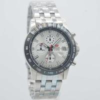 Gambar Swiss Army DHC+ Quartz Stainless SA 3309 Analog Chronograph Tanggal Jam Tangan Pria asli - Silver Hitam dari nursafai undefined 1 Tokopedia