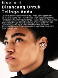 Gambar [COD]Stereo Touch Control Earphone Wireless TWS Nirkabel Premium Live In-Ear Noise Bluetooth Headset Nirkabel Dengan Bass Berat Tinggi Samsung Galaxy Buds Live Headset Bluetooth R180 Super Clone 1 : 1 Bluetooth 5.3 ANC Original Terbaik Termurah Ready - Black- dari Juragan-Headset undefined 5 Tokopedia