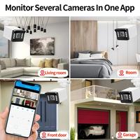 Gambar AZISHN 8MP 4K IP Camera ONVIF Outdoor Waterproof Face Detection Two Way Audio Home Surveillance Camera Email Alerts - DC 12V 4MP, 2.8mm dari bimunasika shop undefined 5 Tokopedia