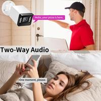 Gambar AZISHN 8MP 4K IP Camera ONVIF Outdoor Waterproof Face Detection Two Way Audio Home Surveillance Camera Email Alerts - DC 12V 4MP, 2.8mm dari bimunasika shop undefined 2 Tokopedia