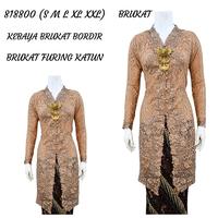 Gambar Indah Collection ABAYA KEBAYA BRUKAT BORDIR ENCIM MODERN LENGAN PANJANG BORDIR SENADA FURING KATUN KEBAYA WISUDA - coklat tua, S dari Indah665 undefined 3 Tokopedia