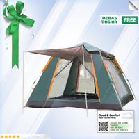 Gambar Clouds.id - Tenda Camping Lipat Otomatis Quick Open Rain Proof 3-4 Per - Hijau, Etc dari Clouds & Comfort undefined 1 Tokopedia