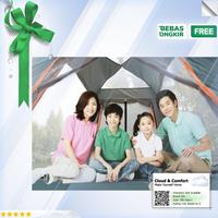 Gambar Clouds.id - Tenda Camping Lipat Otomatis Quick Open Rain Proof 3-4 Per - Hijau, Etc dari Clouds & Comfort undefined 5 Tokopedia