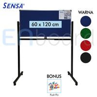 Gambar Softboard Cork Board / Papan Mading Standing Bludru Sensa 60 x 120 cm - Biru dari ENboard undefined 1 Tokopedia