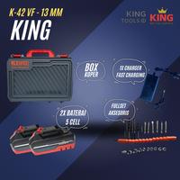 Gambar mesin bor baterai cordless impact 42 volt King Japan - KING 42 BRUSLES dari fishing.umkm undefined 3 Tokopedia