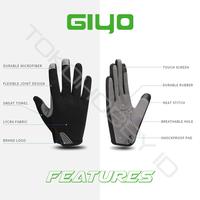 Gambar Sarung Tangan Sepeda Gel Touch Screen Full Finger GIYO S05L - Hitam, XXL dari TOKOHOBBY.ID undefined 2 Tokopedia