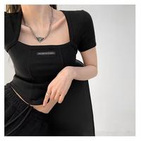 Gambar Missoofficial.id BJ1640 Baju Atasan Kaos Croptop Korean Wanita Model U Fashion Stretch Lembut Distro Polos - Abu Muda, XL dari MISSOOFFICIAL.ID undefined 3 Tokopedia