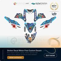 Gambar DECAL STIKER MOTOR CUSTOM YAMAHA X RIDE EDISI HOONIGAN CAR BLACK RED WHITE dari Bunglon Onlineshop undefined 4 Tokopedia