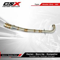 Gambar Knalpot Racing Original CSX FACTORY MUFFLER Supra 125 Jupiter Z Karisma Supra Wave Vega ZR Vega R Jupiter Z1 Dan tipe lainya - Leher only, 28/50 full dari CSX FACTORY MUFFLER_NEW undefined 2 Tokopedia