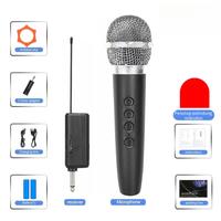 Gambar ICHIKO Mikrofon Nirkabel Profesional UHF Mikrofon Dinamis Genggam Isi Ulang Bluetooth Untuk Karaoke - 1 Mikrofon DS-02S dari Pocostar undefined 5 Tokopedia
