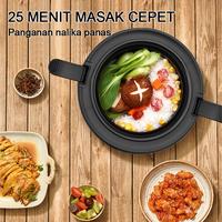 Gambar MAIMEITE Rice Cooker Mini/Magic Com Mini Multifungsi/Panci Anti Lengket Penanak Nasi 1,2LMagiccom Kecil Low Watt Steamer - Hitam 1.2L dari MAIMEITE HomeAppliances undefined 4 Tokopedia