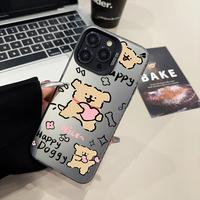 Gambar Premium Casing HP iPhone 11 12 13 14 15 Pro Max Plus OP Series Happy Brown Dog Cute Couple Love Softcase Hardcase Hologram Matte Anti Slip Case - Hitam, IP 11 dari Urcasing undefined 3 Tokopedia