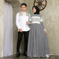 Gambar Couple Gamis Tenun Pekalongan Baju Pasangan Couple Gamis Kemeja Couple Lebaran Couple Idul Fitri 2024 dari Salima Gallery undefined 1 Tokopedia