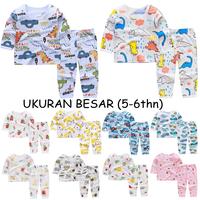 Gambar (CUCI GUDANG) Baju Piyama Anak Lengan Panjang / Baju  Anak Santai Motif Karakter Anak IMPORT COD BB02 - FLOWER, 120 (48-60 bln) dari BukaBeli undefined 1 Tokopedia