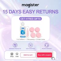 Gambar [0.00~-6.00] MAGISTER SOFTLENS Paket Komplit Lensa Kontak Minus Softlens Grey Softlens Brown Dengan Limbal Ring Soflens Murah Membuat Mata Lebih Besar Soflen Contact Lens Eye Wajah - Nude Brown + Charcoal Gray, -5.5 dari Magister Softlens_NEW undefined 4 Tokopedia