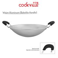 Gambar Wajan Aluminium Cookville / Kuali Aluminium / Aluminium Wok Bakelite Handle COOKVILLE CKGB02 - 28cm dari Galea Kitchenware OFFICIAL undefined 1 Tokopedia