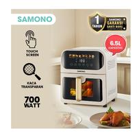 Gambar Air Fryer Samono SW-AFW65 Digital Touchscreen Transparan 6,5 Liter Low Watt dari utamamegaelectric undefined 1 Tokopedia