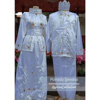 Gambar Baju adat dewasa Sulawesi Utara/Manado satuan (Laki/Cewek) - Manado biru cewek, L dari tokojuragan111 undefined 5 Tokopedia