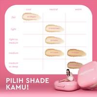 Gambar [iqissyy] Glad2Glow 2in1 Makeup Combo Refill -Cushion refill+Perfect Powder Foundation dengan kandungan skincare mencegah kekusaman dan kulit kering sepanjang hari G2G Concealer Foundation Wajah Extract Mencerahkan Long Lasting Compact Waterproof - 00 Affogato dari glad2glow.indo undefined 5 Tokopedia