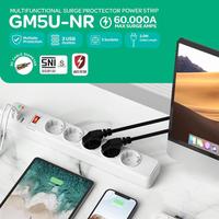 Gambar GES GM5U-NR - Surge Protector Socket Colokan Anti Petir - White | GM5UNR dari Julyaugustshop undefined 3 Tokopedia