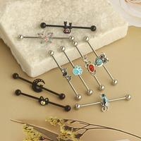Gambar Mix Style s Industrial Piercing Jewelry 14g Stainless Steel Industrial Earrings with Double Cartilage Helix Piercing dari Arkana77 undefined 4 Tokopedia