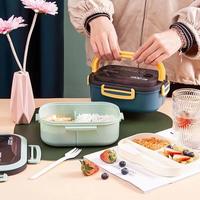 Gambar Kotak Makan Tempat Bekal Makanan Lunch Box Anak Sekolah Dewasa 2 Susun Sekat BPA Free 1200 ML dari Atin Toys undefined 1 Tokopedia