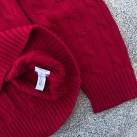 Gambar Sweater Polo Ralph Lauren Cableknit Rajut Full Kepang Lava Red dari Vannatic Streetwear undefined 4 Tokopedia