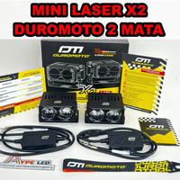Gambar DUROMOTO Lampu Tembak X2 100 WATT Mini laser 2 mata duromoto Driver external plus kipas Foglamp sorot X2 duromoto - 1 UNIT X2 dari AYPE LED undefined 1 Tokopedia