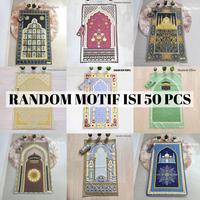 Gambar ISI 50 PCS SAJADAH TRAVEL Made In Turkiye ukuran 105 cm x 60 cm isi 50 pcs Random Motif Free Pouch Souvenir Muslim - ISI 50 PCS dari Sajadah indonesia undefined 4 Tokopedia