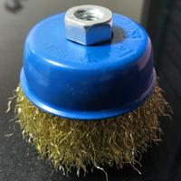 Gambar Sikat Mangkok Kuning 4 Inch Benz / Cup Brush Kawat Gerinda Tangan 4" dari Kokobee Store undefined 1 Tokopedia