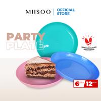Gambar MIISOO Piring Plastik Bulat/Piring Saji/Piring Makan Plastik/Piring Plastik/Piring Serbaguna Piring makan Kitchenware - Hijau, 12pcs dari MIISOO undefined 1 Tokopedia