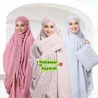 Gambar Mukena Khadijah |Makassar| Katun Premium - Mukena Lavender dari Makassar Apparel_NEW undefined 2 Tokopedia
