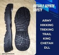 Gambar Outsole / Sol sepatu safety pria alas sepatu sepatu safety pdl boots King chetah gunung treking tni tentara Hitam Karet semua musim  sol & liner tumit Shoe insole insole  carbon - HITAM BRAVO, 38 dari Anugerah Outsole Safety undefined 3 Tokopedia