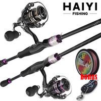 Gambar Set Pancing 1.65m/1.8m/2.1m Joran Pancing 2000-4000 Reel Pancing bouns Senar Pancing Umpan Combo pancingan set lengkap joran pancing set - Hitam Ungu 2000, 1.65M dari HAIYI SPORT undefined 1 Tokopedia