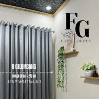 Gambar GORDEN BLACKOUT 90% PREMIUM  BLACKOUT 9 GELOMBANG MOTIF SERAT KELAPA GORDEN JENDELA MINIMALIS MEWAH DAN TERMURAH Curtain Tali - Mocca Glosy, 9 Gelombang 50 CM dari FAMS GORDEN undefined 4 Tokopedia