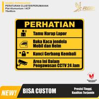 Gambar Rambu Himbauan Perhatian Gerbang Perumahan/perusahaan 70x40cm plat alumunium - ACP 3mm dari Rajawali Gemilang Pratama undefined 1 Tokopedia