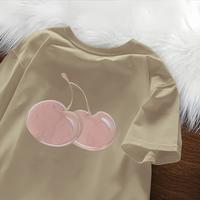 Gambar Silvermarkprint A820 Biru Merah Muda Cherry Prints T-shirt Atasan Kaos Baju Wanita Korean Style Dewasa Distro Lengan Pendek Keren Premium Oversize Unisex Combed Kaos Couple Baju Korean Style Wanita Polos Cowok Katun Tee Cewek - Putih, M dari Silvermarkprint undefined 5 Tokopedia