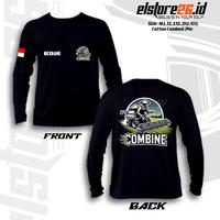 Gambar ELSTR26 BAJU LENGAN PANJANG COMBINE | FREE TAMBAH NAMA | PAKAIAN PRIA & WANITA KATUN TEBAL 24S - HITAM, M dari ELSTRC undefined 1 Tokopedia