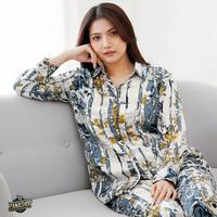 Gambar PROMO!!Premium One Set (Piyama Panjang) Baby Doll Rumahan Rayon Super Premium Setelan Santai Adem Daster Baju Kaos Murah Cewek Viral Celana Kimono Katun Nyaman Pendek Wanita Busui Lengan Celana Panjang Motif Setelan Wanita Tidur Kancing Lembut Baju Tidur - PJ-MC dari ZanaShopid undefined 1 Tokopedia