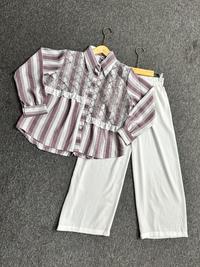 Gambar Setelan One Set Zevana Crinkle salur Set Celana dari ESHASCARF_NEW undefined 4 Tokopedia