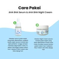 Gambar Leika Skincare 2 in 1 AHA BHA Serum & AHA BHA Night Cream Paket Skincare Penghilang Milia Di Wajah Hitam Kerutan dari WingHeart undefined 3 Tokopedia