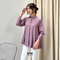Gambar Kayla Kemeja Wanita Kerja Kantoran Cewek Kuliah Kekinian Blouse Atasan Polos Lengan Panjang Muslim Terbaru dengan Bahan Shakila Stretch oleh MSR CLOTHING Baju Casual - MUSTARD, ALL SIZE dari Msr Clothing undefined 1 Tokopedia