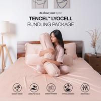 Gambar Close Your Eyes - Bundling Sarung Bantal dan Sarung Guling Tencel Lyocell 60s Serat Bambu Organic - Set Pillowcase And BolsterCase - Bundle Nude Pink, Set Standard dari Close Your Eyes Official undefined 1 Tokopedia