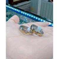 Gambar cincin cauple titanium banyak model terbaru dan sudah dapat 2pcs cincin - pasir mata silver, 16 dan 16 dari Aisyah Fahion undefined 5 Tokopedia