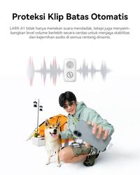 Gambar Hollyland Lark A1 Mini Duo USB-C Wireless Microphone for Smartphone Android / iPhone / iPad / Action Camera / Laptop With Noise Cancellation 48kHZ / 24-bit High Fidelity 54 Hour Battery Life Type C dari HangOn Official Store undefined 5 Tokopedia